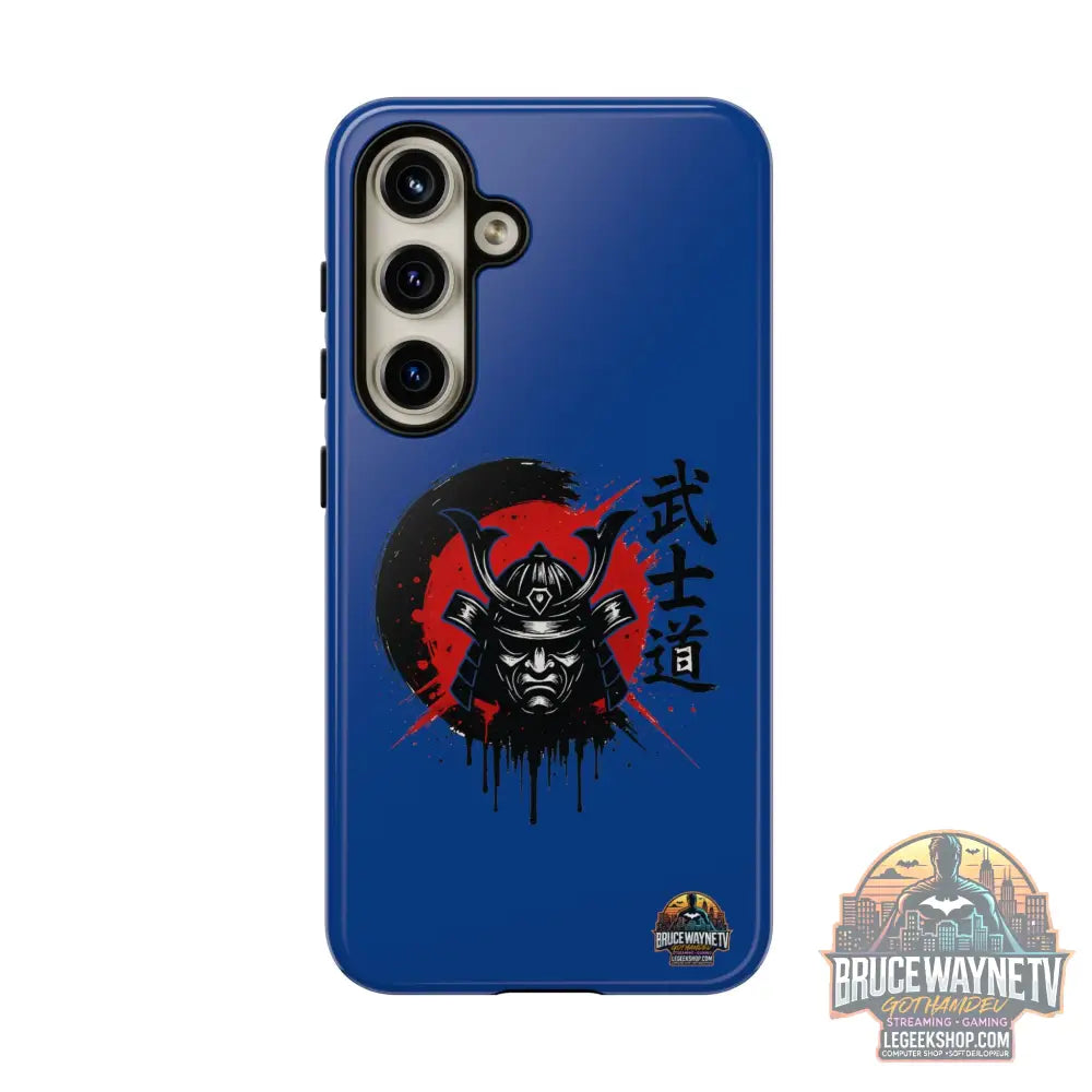 📱 samurai phone case Bleue foncé – coque renforcée Pixel & Galaxy 📱 - Samsung Galaxy S24 / Glossy - Phone Case