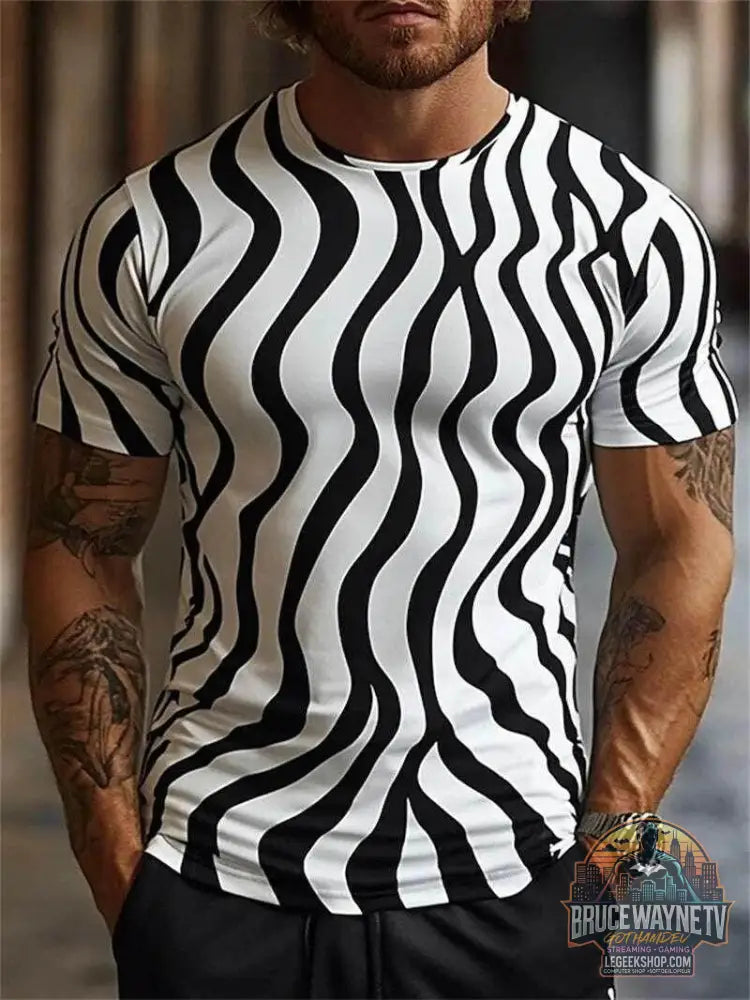 🧠 T-shirt Illusion d'Optique 3D – Art Visuel et Style Harajuku - Legeekshop