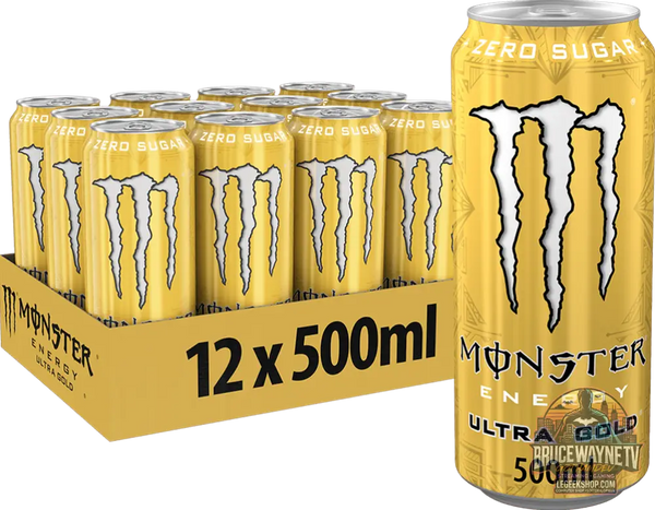 Monster Energy Ultra Gold (12 x 500 ml) ou à l'unité - Legeekshop