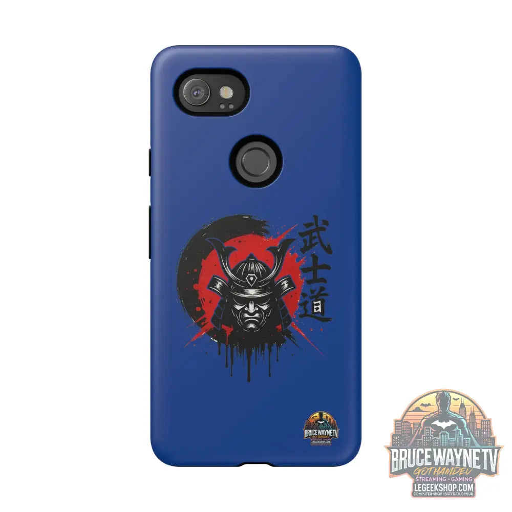 📱 samurai phone case Bleue foncé – coque renforcée Pixel & Galaxy 📱 - Google Pixel 2 XL / Matte - Phone Case